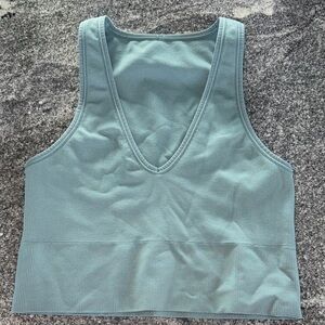 Aurora Crop Rib Tank